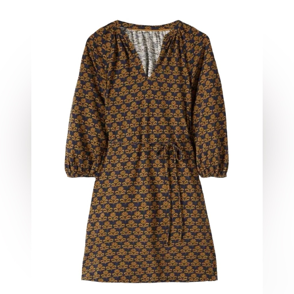 Boden Notch Neck Cotton Jersey Mini Dress Ladies Size 6